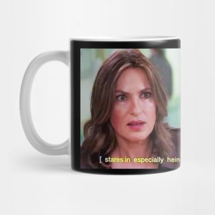 Stares in especially heinous Mug